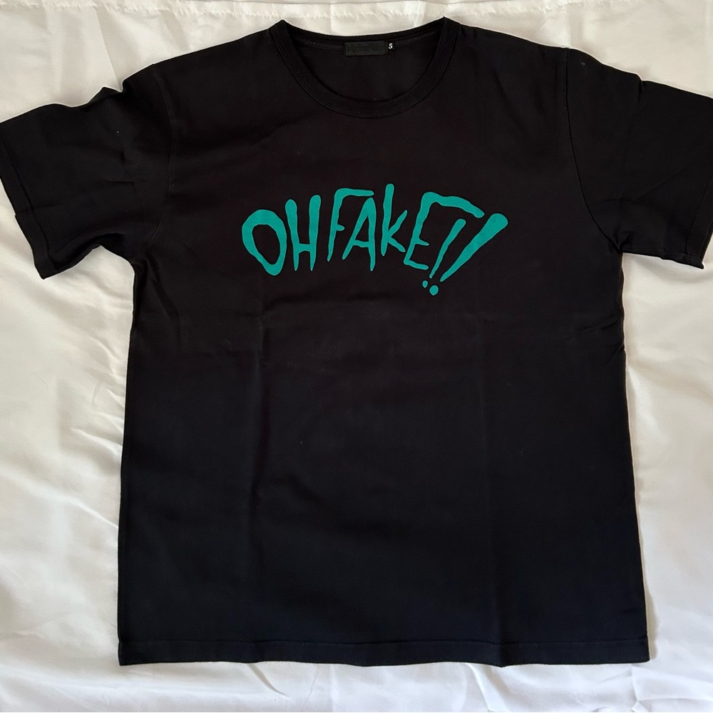 KAWS Orginial Fake Black T-Shirt with Teal Graphic